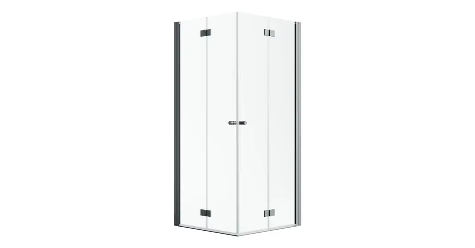 RADAWAY Nes Brushed Gunmetal KDD-B szögletes szálcsiszolt fegyvermetál zuhanykabin (1 oldal) Árcsökkenés