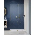RADAWAY Furo Brushed Gold Walk-In szálcsiszolt arany zuhanyfal Exkluzív ajánlat