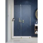 RADAWAY Furo Brushed Gold Walk-In szálcsiszolt arany zuhanyfal Szezonális akció
