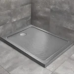 RADAWAY Doros Stone F szögletes akril zuhanytálca, antracit Szuper akció