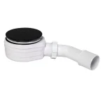 Zuhanytálca szifon Ø90 mm, fekete, 60 mm alacsony Csak ma