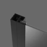 Biztonságos vásárlás RADAWAY U toldóprofil Nes 8/Essenza 8, fix falhoz, fekete, +2 cm