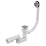 Gyors szállítás ALCA CLICK/CLACK kádszifon készlet, króm, 80 cm