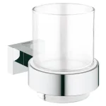 GROHE Essentials Cube kristálypohár, tartókonzollal Exkluzív ajánlat