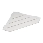 Olcsóbb BEMETA Cytro fugába építhető polc, 297×2×210 mm, csiszolt