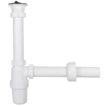 Alacsony ár Mosogató búraszifon 6/4", egymedencés, leeresztőszeleppel, Ø40 mm-es elfolyással