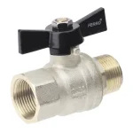 Gyors kiszállítás FERRO Herkules V17 típusú gömbcsap pillangókarral 3/4" fix KB PN40
