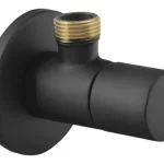 SAPHO sarokszelep rozettával, 1/2"×3/8", matt fekete Vedd meg online