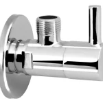 AQUALINE sarokszelep, anya nélkül, 3/8"×1/2", króm Korlátozott ajánlat