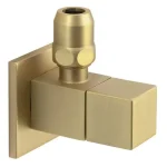 SAPHO sarokszelep anyával, 1/2"×3/8", matt arany Biztonságos vásárlás