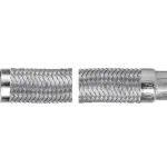 Ne maradj le FERRO acélborítású flexibilis bekötőcső vízre (csaptelep bekötőcső) 3/8"×M10×1 rövid véggel 35 cm