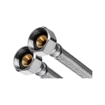 INVENA acélborítású flexibilis bekötőcső 1/2"×1/2" BB 100 cm Csak ma