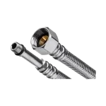INVENA acélborítású flexibilis bekötőcső vízre, hosszú véggel, 3/8"×M10 100 cm Biztonságos fizetés