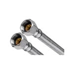 INVENA acélborítású flexibilis bekötőcső 3/8"×3/8" BB 40 cm Akció