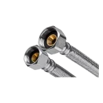 INVENA acélborítású flexibilis bekötőcső 1/2"×3/8" BB 80 cm Biztonságos fizetés