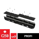 Prémium ALCA kültéri folyóka 100 mm fém peremmel és kompozit ráccsal C250