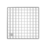 ALCA fedrács 150×150 pontlefolyóhoz, AISI 304 rozsdamentes acél Legjobb ár