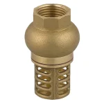 Azonnali szállítás FERRO lábszelep rugó nélkül, réz tányérral, réz szűrővel, 3/4"