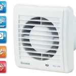 Olcsóbb BLAUBERG Aero 125 SH ventilátor, húzózsinóros, időzítős, páraérzékelős