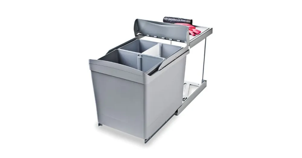 Hulladékgyűjtő 538 Szürke 2x21L Prémium