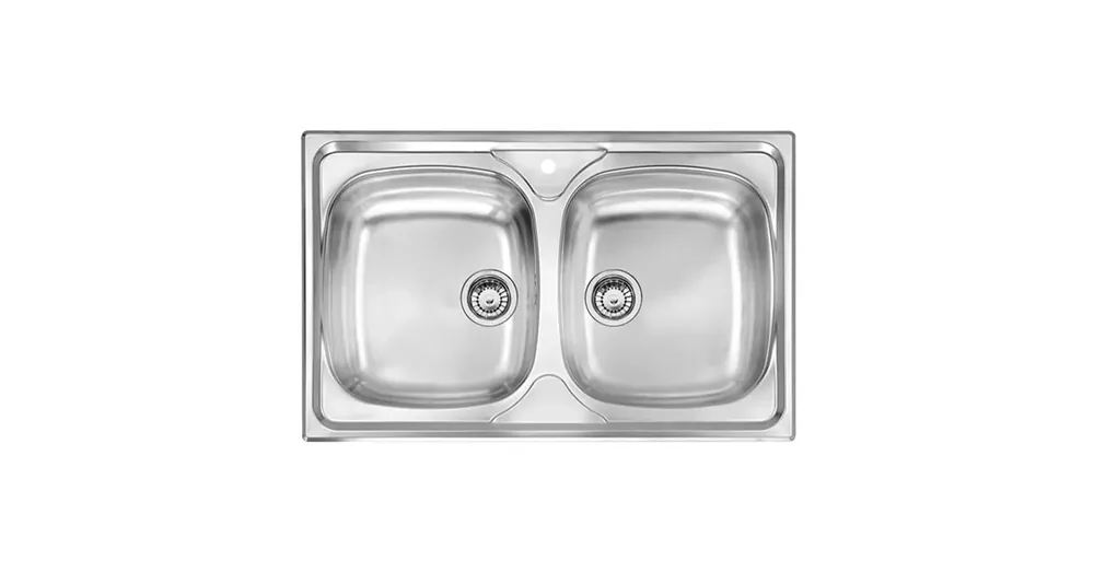 Utolsó esély CM Mondial mosogató 011502 2medence acél 790x500/150mm