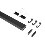 Konyhai fémrács HORIZON falipolc 3db akasztóval 900x30x60mm Fekete Olcsó