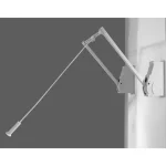 Különleges ajánlat Gardróblift 800/A Falra szerelhető 750-1150mm 10kg Szürke-Króm