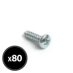 Árcsökkenés Forgácslap csavar - peremes lencsefejű - 4,2 x 16 mm - 80 db / csomag