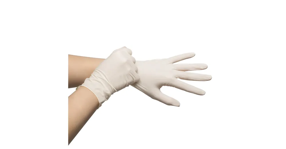 Gyors szállítás Latex kesztyű M-méret 10 db / csomag