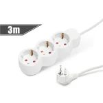 Outlet Háztartási elosztó 3-as - 250V • 10/16A - 3 m