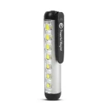 Alacsony ár LED-es zseblámpa - munkalámpa móddal - 400 mAh akkumulátor - XPE + SMD LED - 500 lm - IP55 - ezüst
