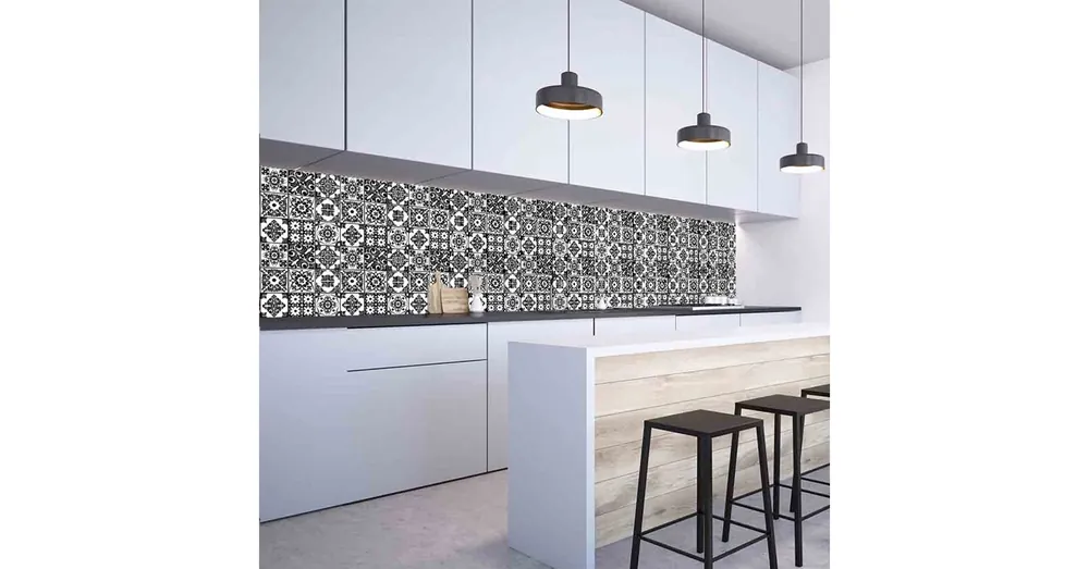 Legnépszerűbb Konyhai hátfal Wallplex falburkoló Fekete mozaik 60x120cm