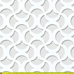 Perforált lemez Laccato-Hdf GINKO perforációval Krono 101 Fehér 1400x510mm Gyors kiszállítás
