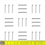 Perforált lemez Laccato-Hdf MUSICA perforációval Krono 101 Fehér 1400x510mm Népszerű