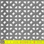 Kedvezményes ár Perforált lemez Fekete MDF5 ROMANICO perforációval 1218x608x5mm
