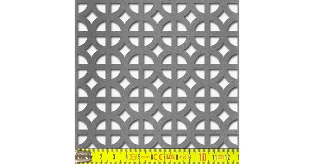 Kedvezményes ár Perforált lemez Fekete MDF5 ROMANICO perforációval 1218x608x5mm