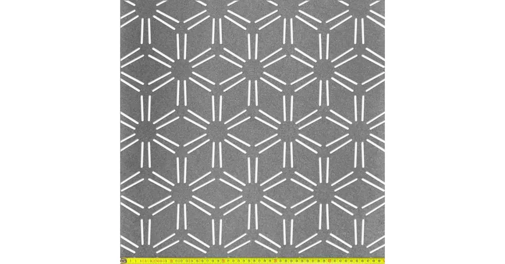 Perforált lemez Fekete MDF5 SNOWFLAKES perforációval 1218x608x5mm Népszerű