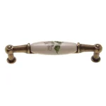 Legjobb ár Fogantyú M01-01-20-04 96 Antik bronz-zöld virág porcelán