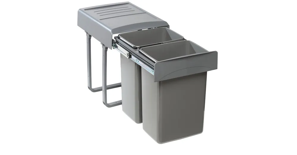 Azonnali szállítás EKOTECH - Beépíthető hulladékgyűjtő MEGA 40 - 2x20 liter