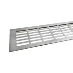 Szellőzőrács 100x500mm Nemesacél imitáció Bestseller