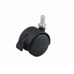 Bútorgörgő 40mm M8x15mm Menetes Fékes 30kg Fekete Kiárusítás