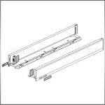 Blum Legrabox 770M3002S 90/63mm Selyemfehér káva 300mm mélységű Kiárusítás