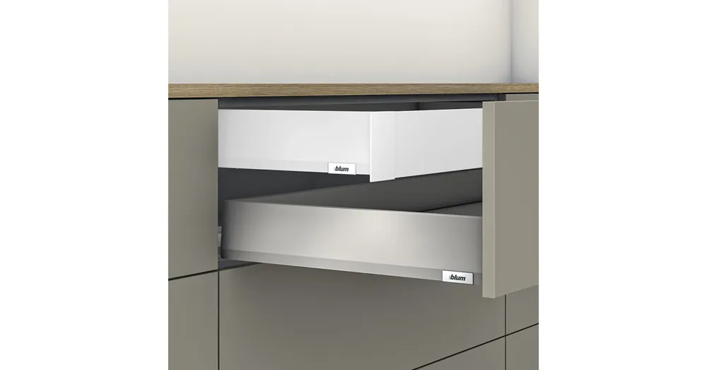 Blum MERIVOBOX fiókszett M magasságú Belső fiók 500mm Selyemfehér Prémium