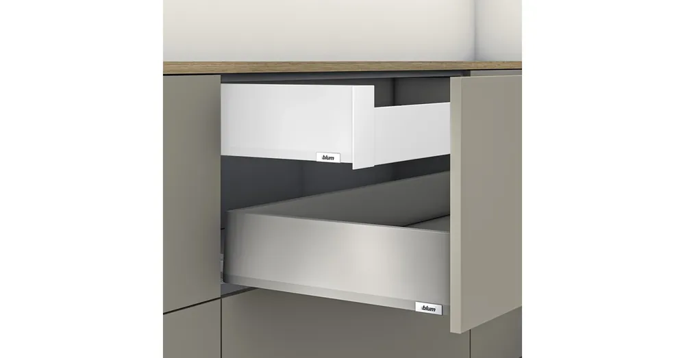 Blum MERIVOBOX fiókszett K magasságú Belső fiók 500mm Selyemfehér Kiárusítás