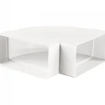 Lapos csatorna vízszintes könyök 90x220 mm Olcsóbb