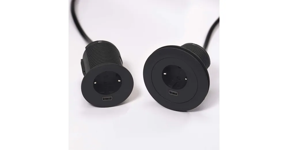 Konnektor-rejtett elosztó VersaTag 1x230V-1xUSB-A Töltő Fekete Azonnal elérhető