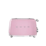 SMEG KENYÉRPIRÍTÓ, retro, 2x2 szeletes, rózsaszín Outlet