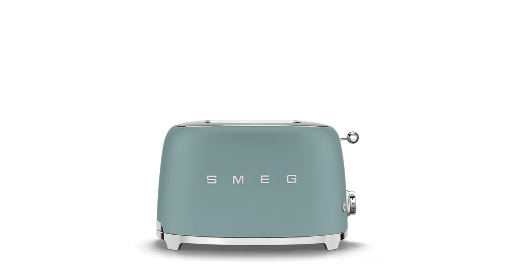 Exkluzív ajánlat SMEG KENYÉRPIRÍTÓ, retro, 2 szeletes, matt smaragdzöld