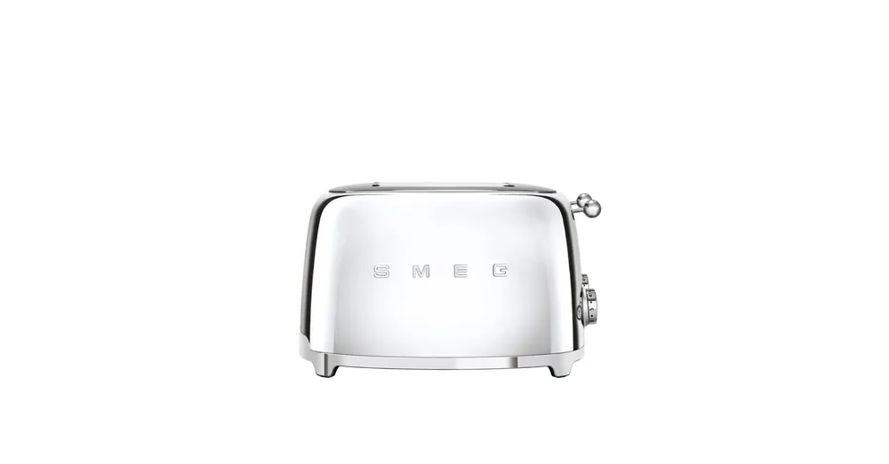 SMEG KENYÉRPIRÍTÓ, retro, 2x2 szeletes, fényes króm Biztonságos fizetés