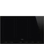 SMEG INDUKCIÓS FŐZŐLAP, Linea design, 80 cm, 6 főzőzóna, 3 MultiZone híd zóna, fekete üveg Olcsóbb